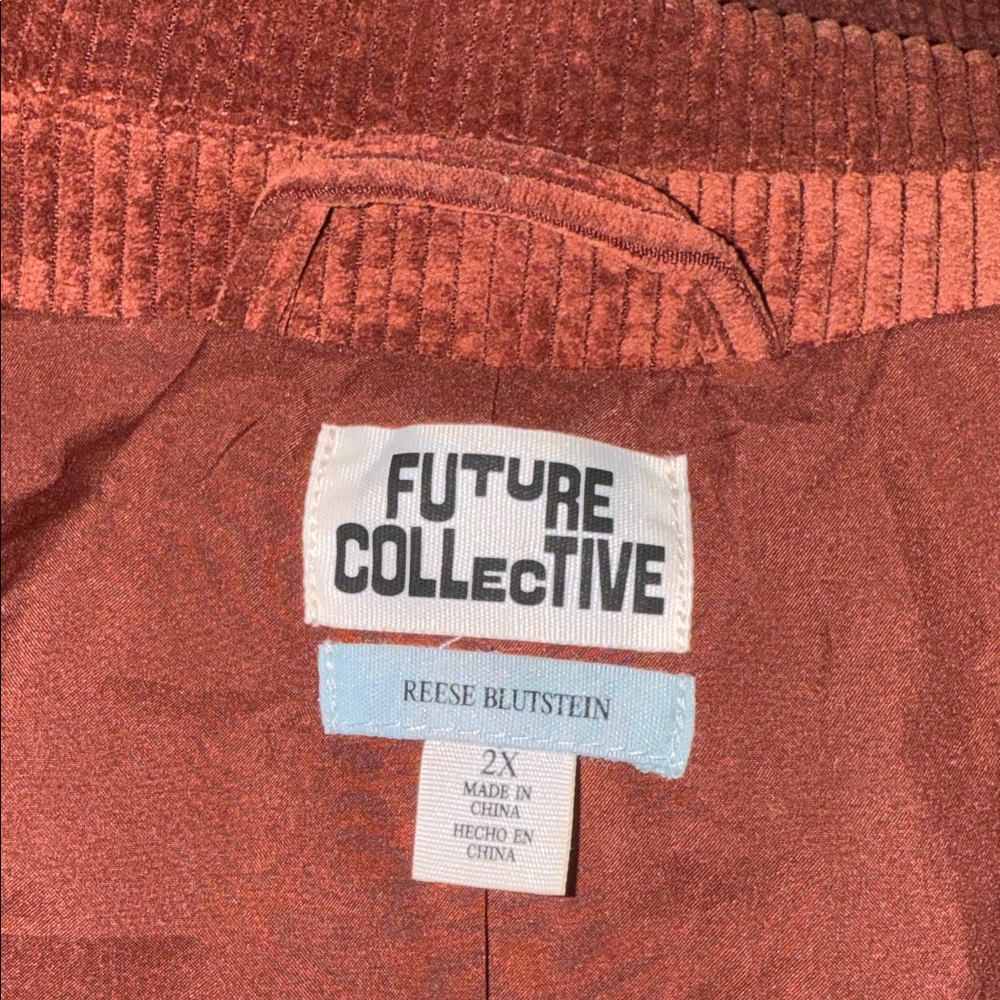 Corduroy Blazer in Rich Brown - Picture 7 of 7
